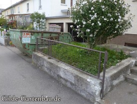 Gilde Gartenbau Bisingen Projekt Zugang zur Haustür + Terasse 02
