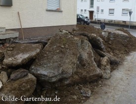 Gilde Gartenbau Bisingen Projekt Zugang zur Haustür + Terasse 07