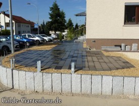 Gilde Gartenbau Bisingen Projekt Zugang zur Haustür + Terasse 13