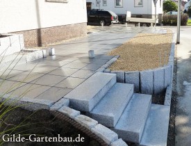 Gilde Gartenbau Bisingen Projekt Zugang zur Haustür + Terasse 14