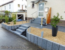Gilde Gartenbau Bisingen Projekt Zugang zur Haustür + Terasse 15