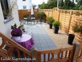 Gilde Gartenbau Bisingen Projekt Zugang zur Haustür + Terasse 18